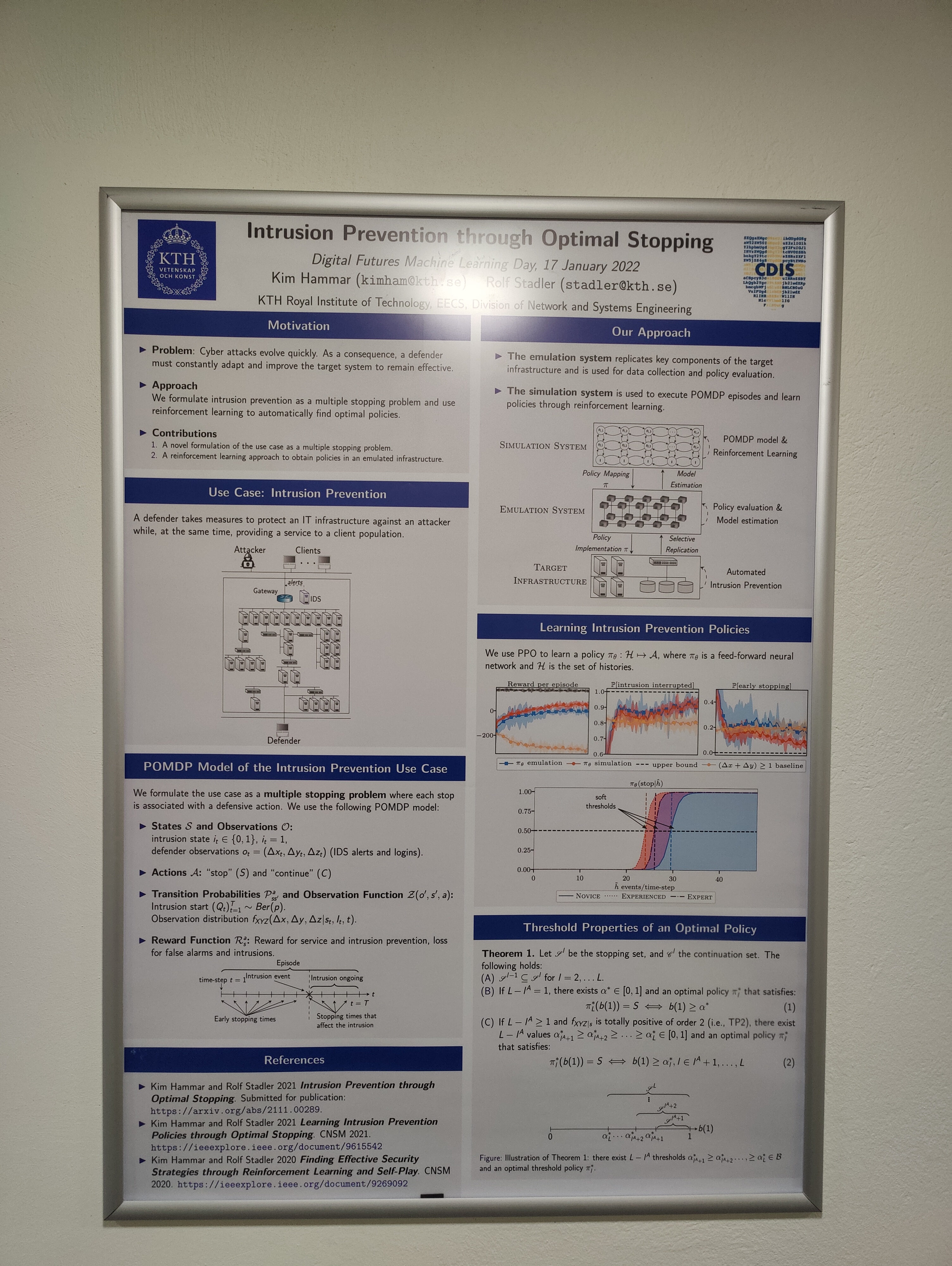 Poster at the Digital Futures machine learning day at KTH. Jan 2022
