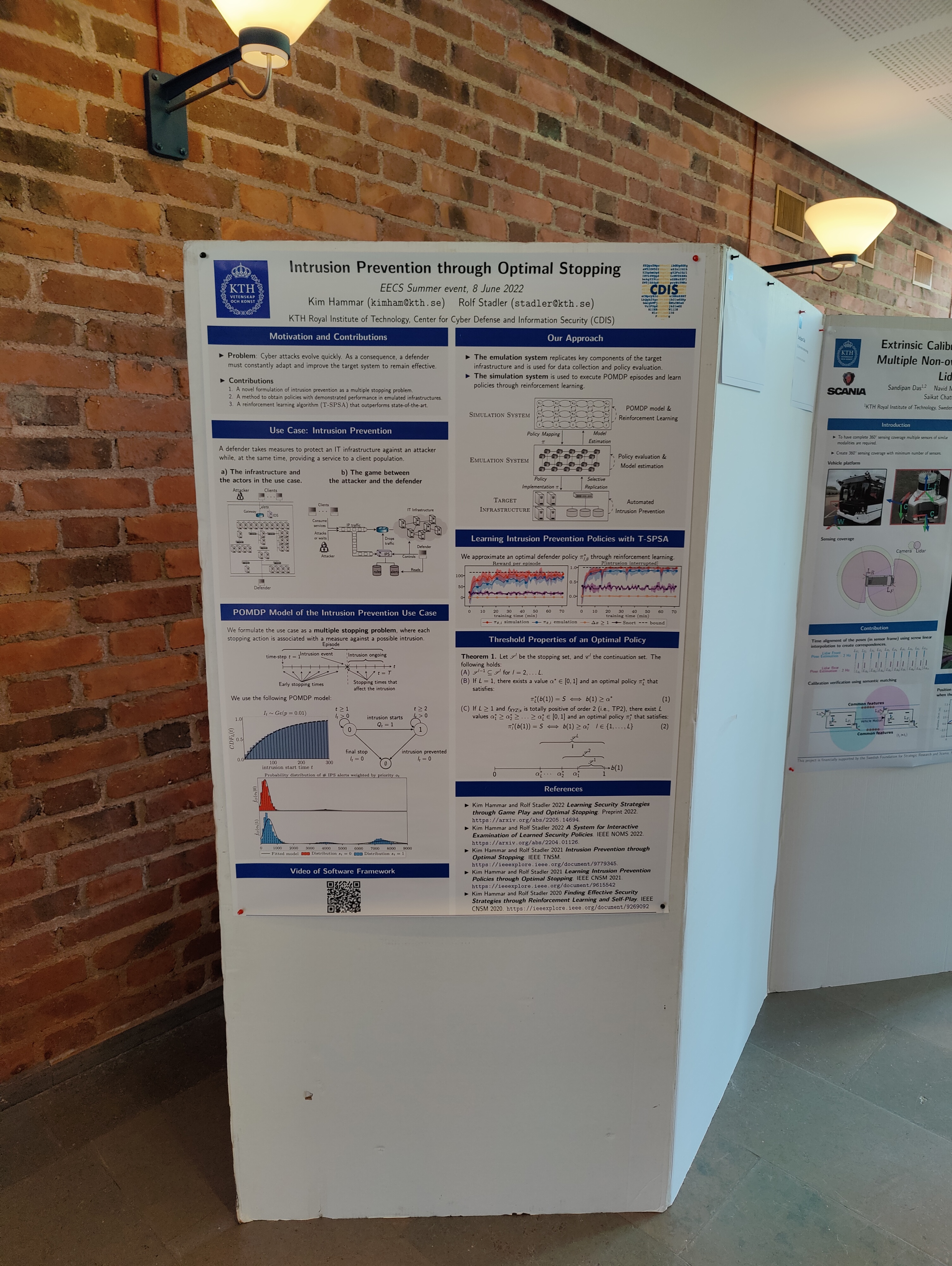 Poster at the EECS conference at KTH. Jun 2022